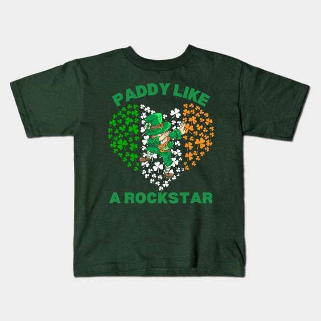 Paddy Like A Rockstar Kids T-Shirt by Brookcliff